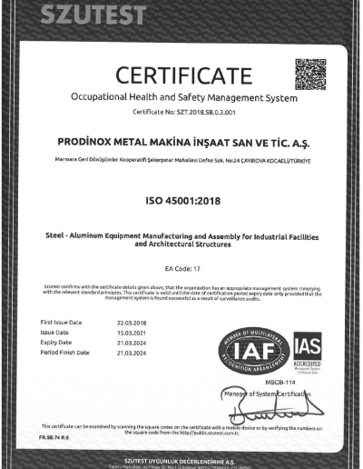 EN ISO 45001:2018