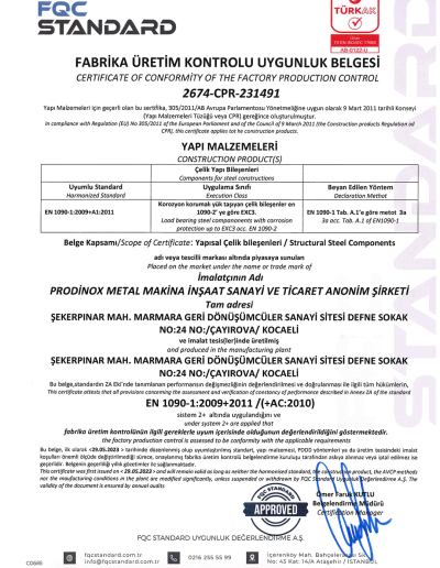 EN 1090-1:2009 + A1:2011